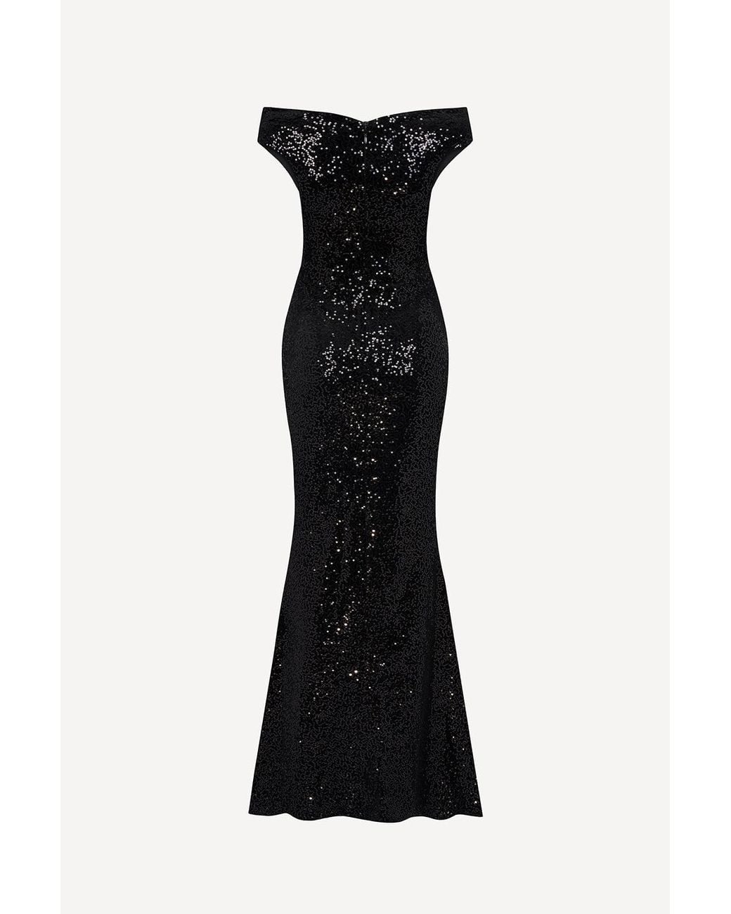 Pretty Eccentric Black Femme Totale Sequin Gown