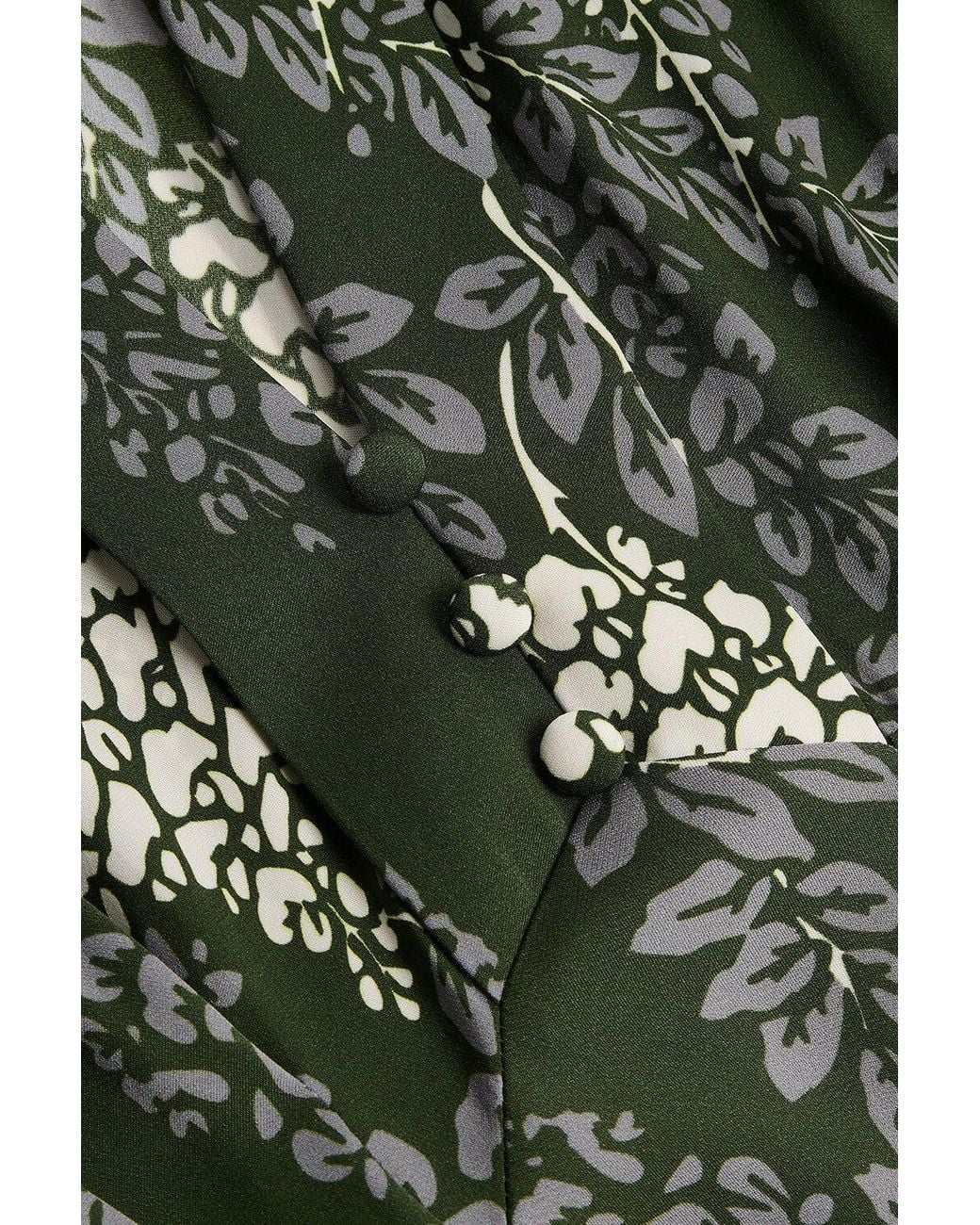 Michelle Corvane Green Khaki Wisteria Sadie Dress