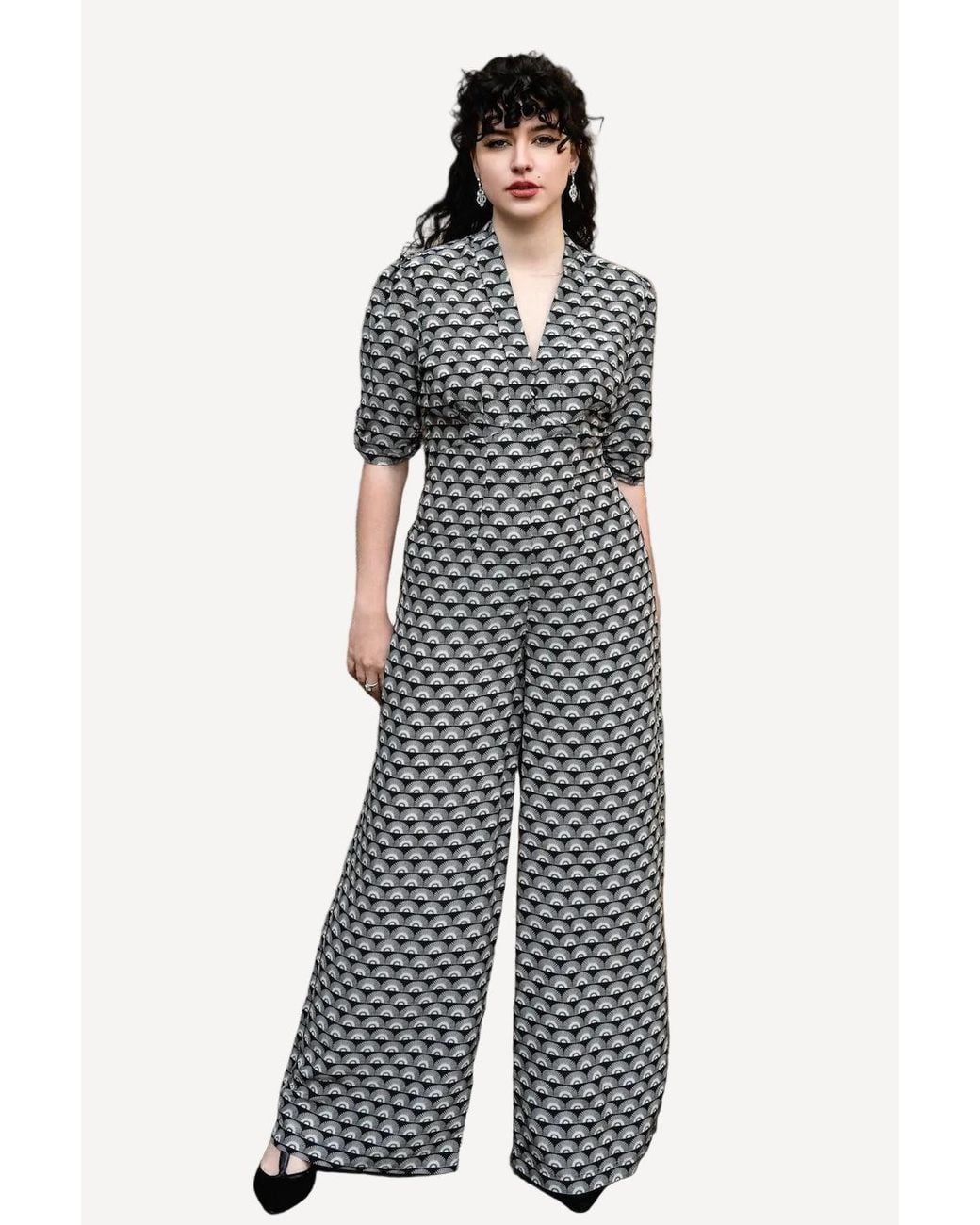 Michelle Corvane White Mabel Jumpsuit
