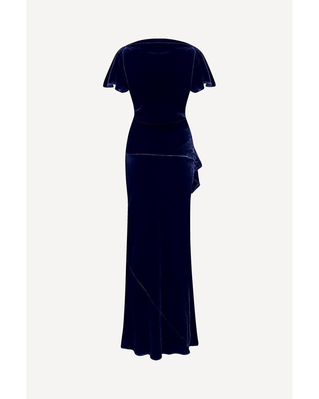 Michelle Corvane Blue Agatha Maxi Dress