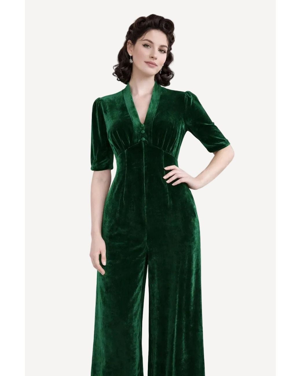 Pretty Eccentric Green Mabel Jumpsuit