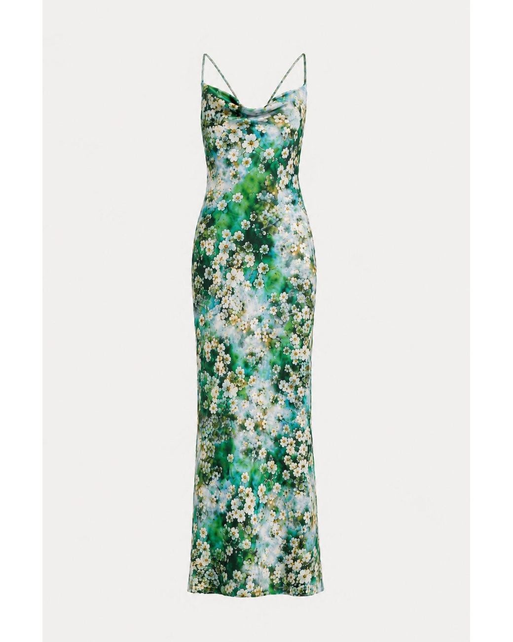 Michelle Corvane Green Siren Maxi Dress