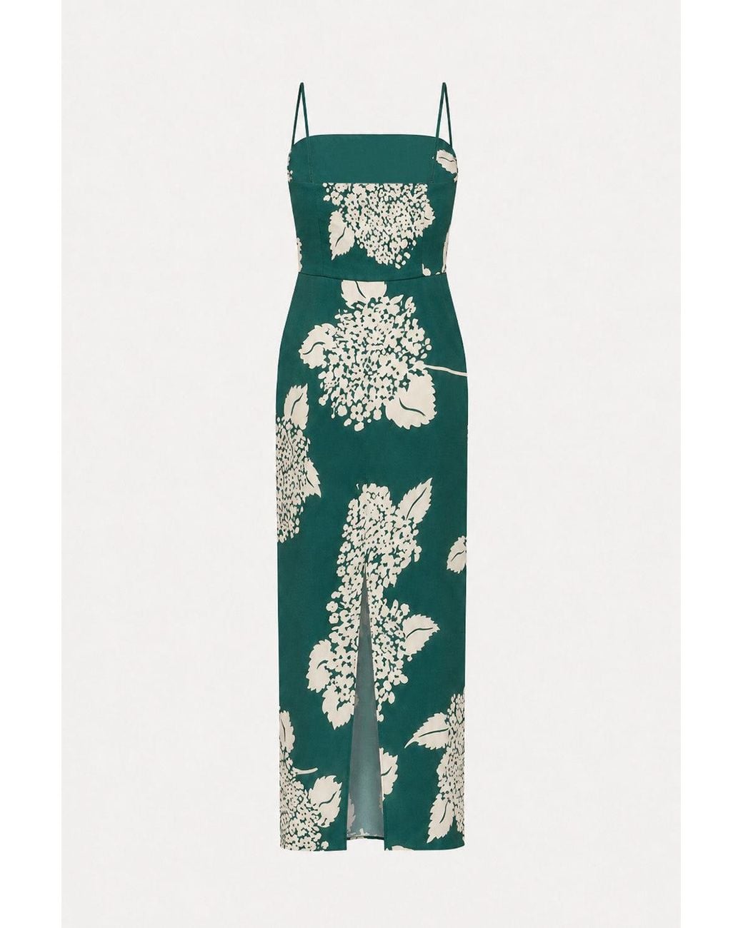 Michelle Corvane Green Maxi Slip Slip Dress