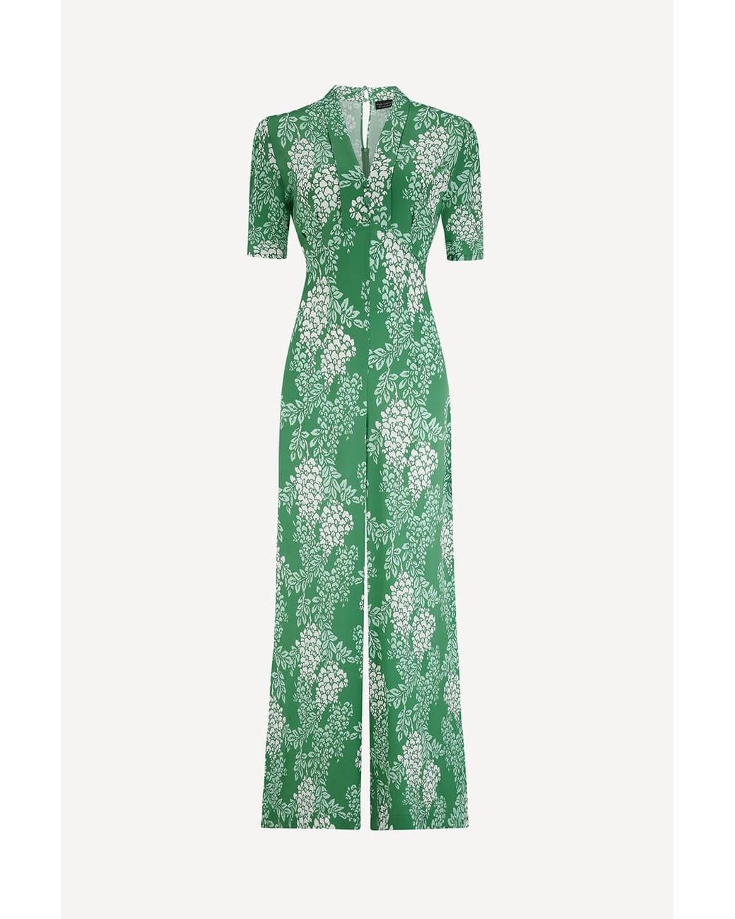 Michelle Corvane Green Wisteria Mabel Jumpsuit