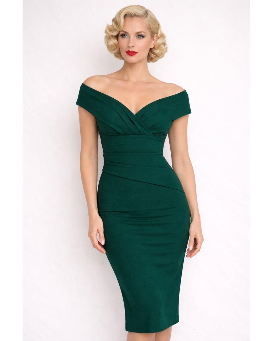 Pretty Eccentric Green Magic Wiggle Dress