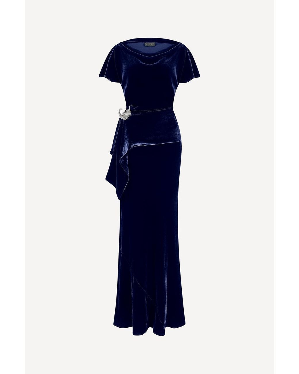 Michelle Corvane Blue Agatha Maxi Dress