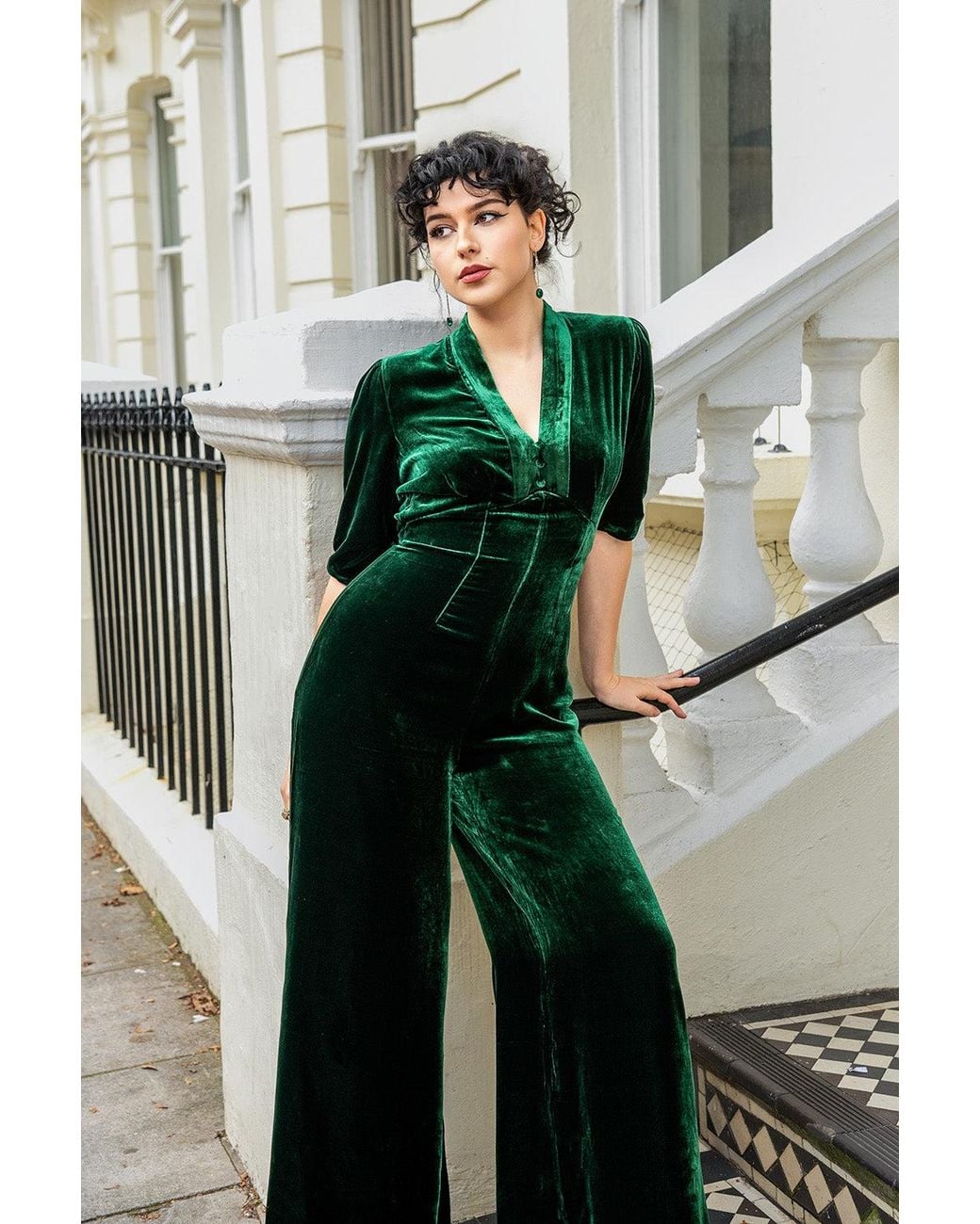 Pretty Eccentric Green Mabel Jumpsuit