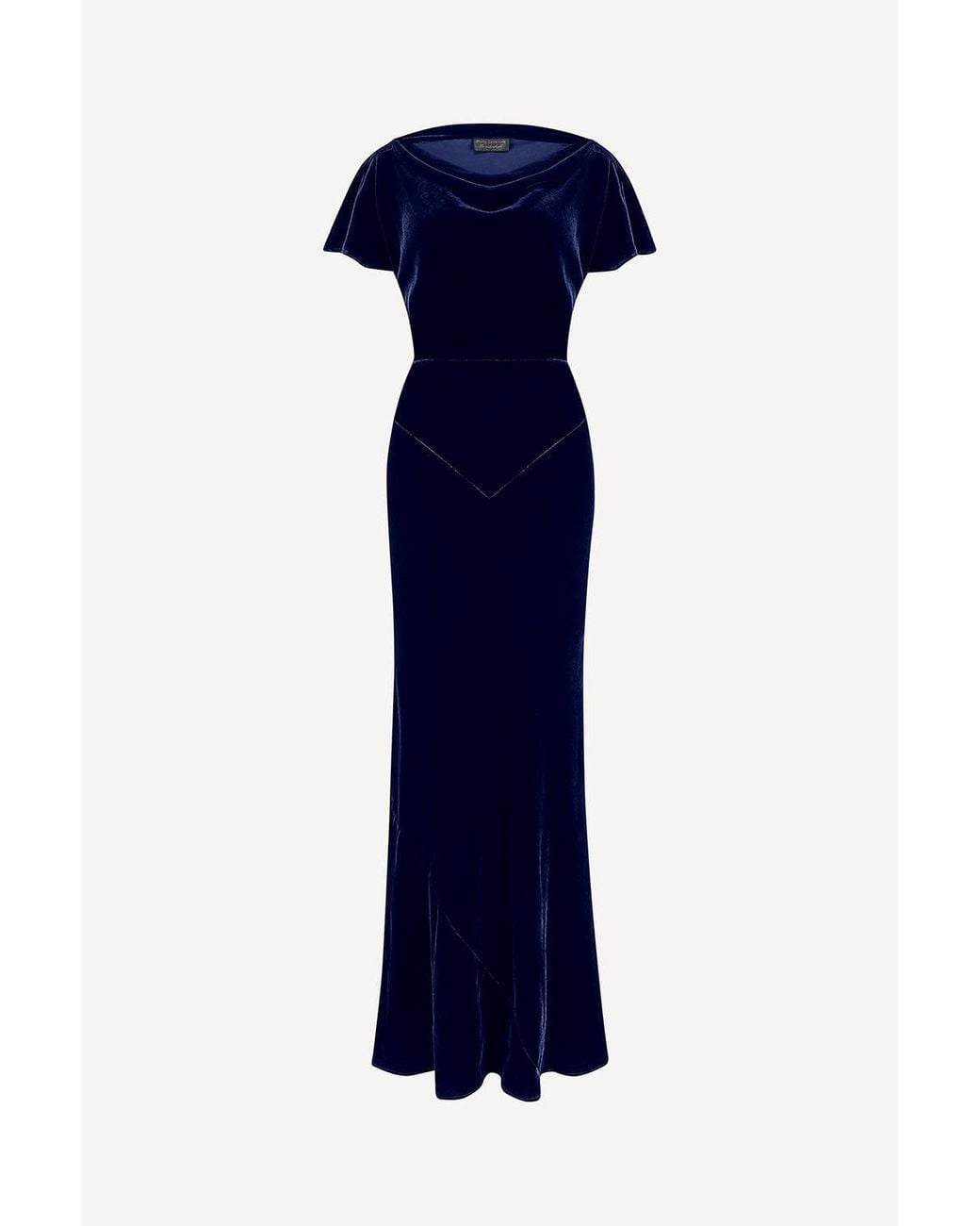 Michelle Corvane Blue Agatha Maxi Dress