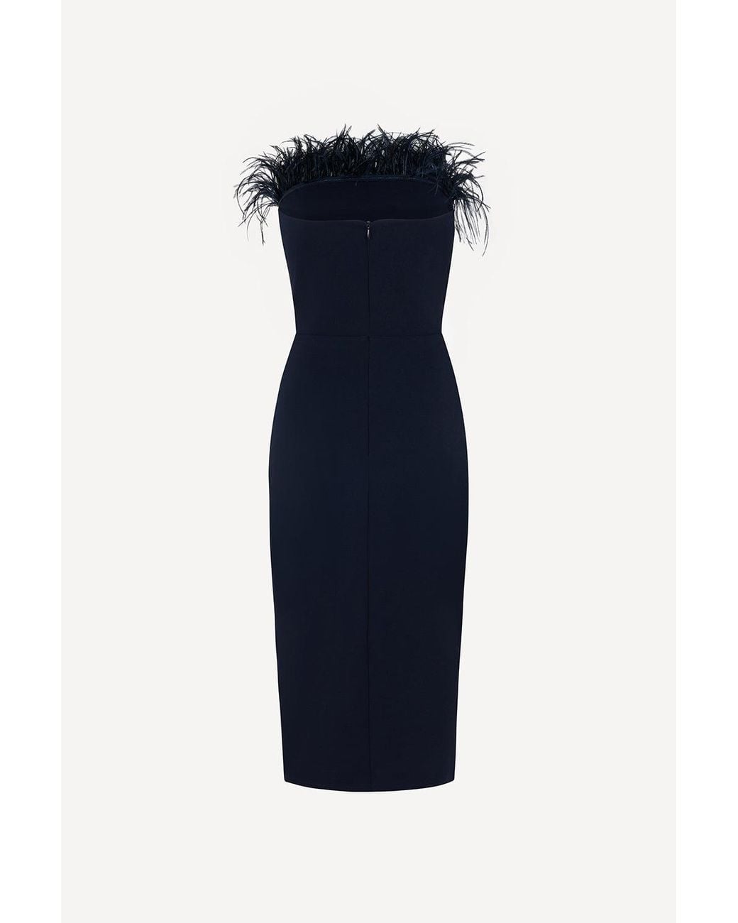 Pretty Eccentric Blue Plume Feather Dress