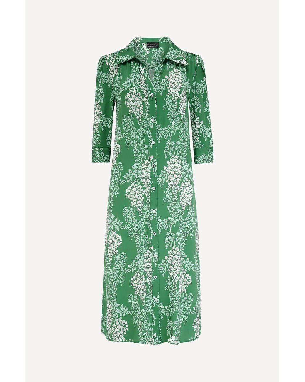 Michelle Corvane Green Vera Shirt Dress