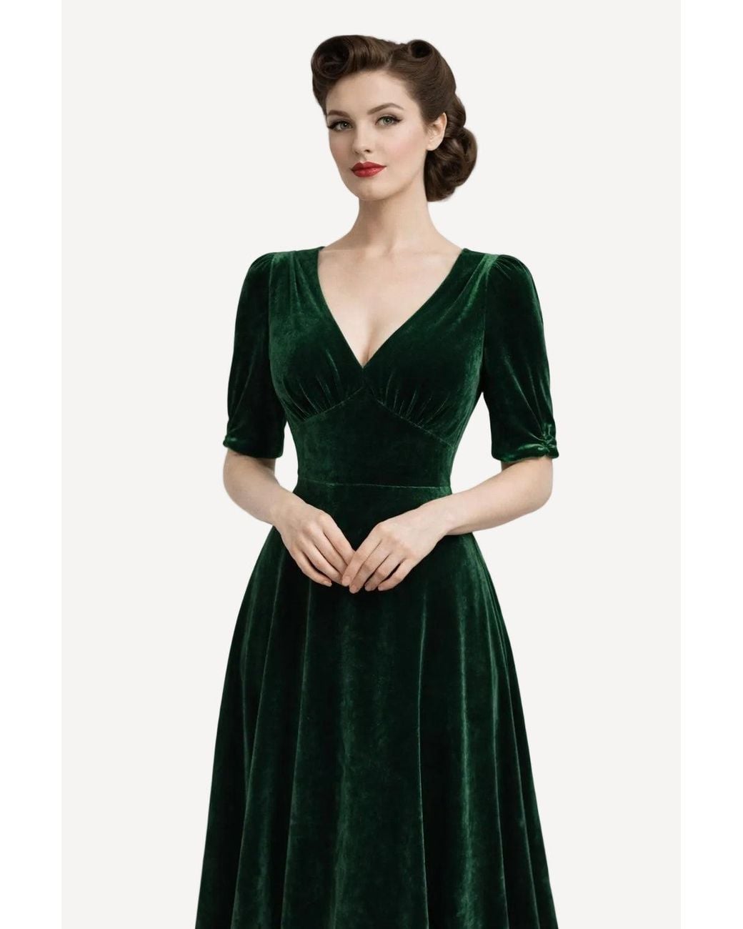 Michelle Corvane Green Bella Tea Dress
