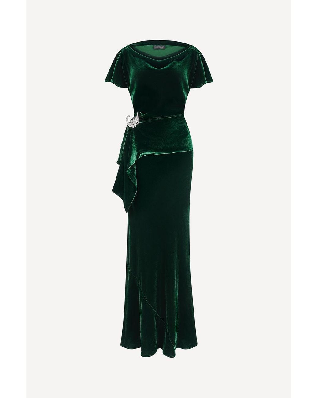 Michelle Corvane Green Agatha Maxi Dress