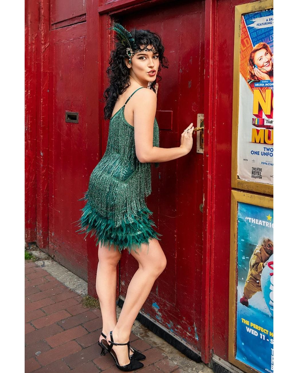 Pretty Eccentric Green Hundred Watt Tassel Dress