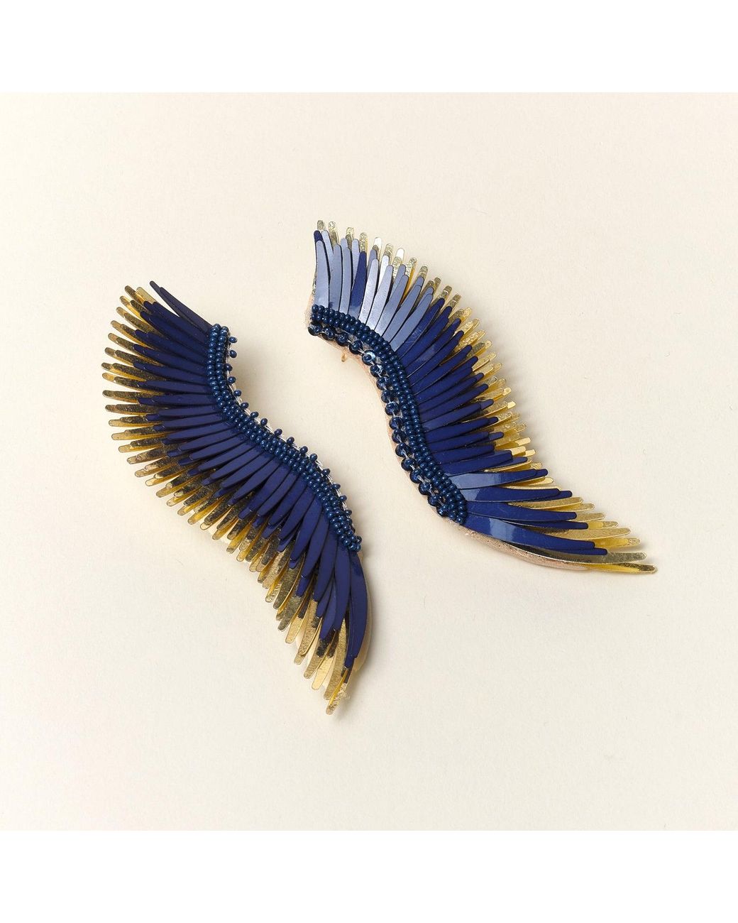 Mignonne Gavigan Madeline Earrings Navy Gold in Blue | Lyst