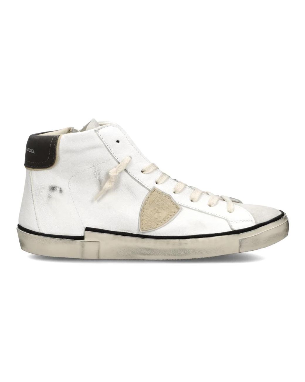 Philippe Model Schoenen ,Wit ,Katoen Sneakers Prsx Tennis in het White voor heren