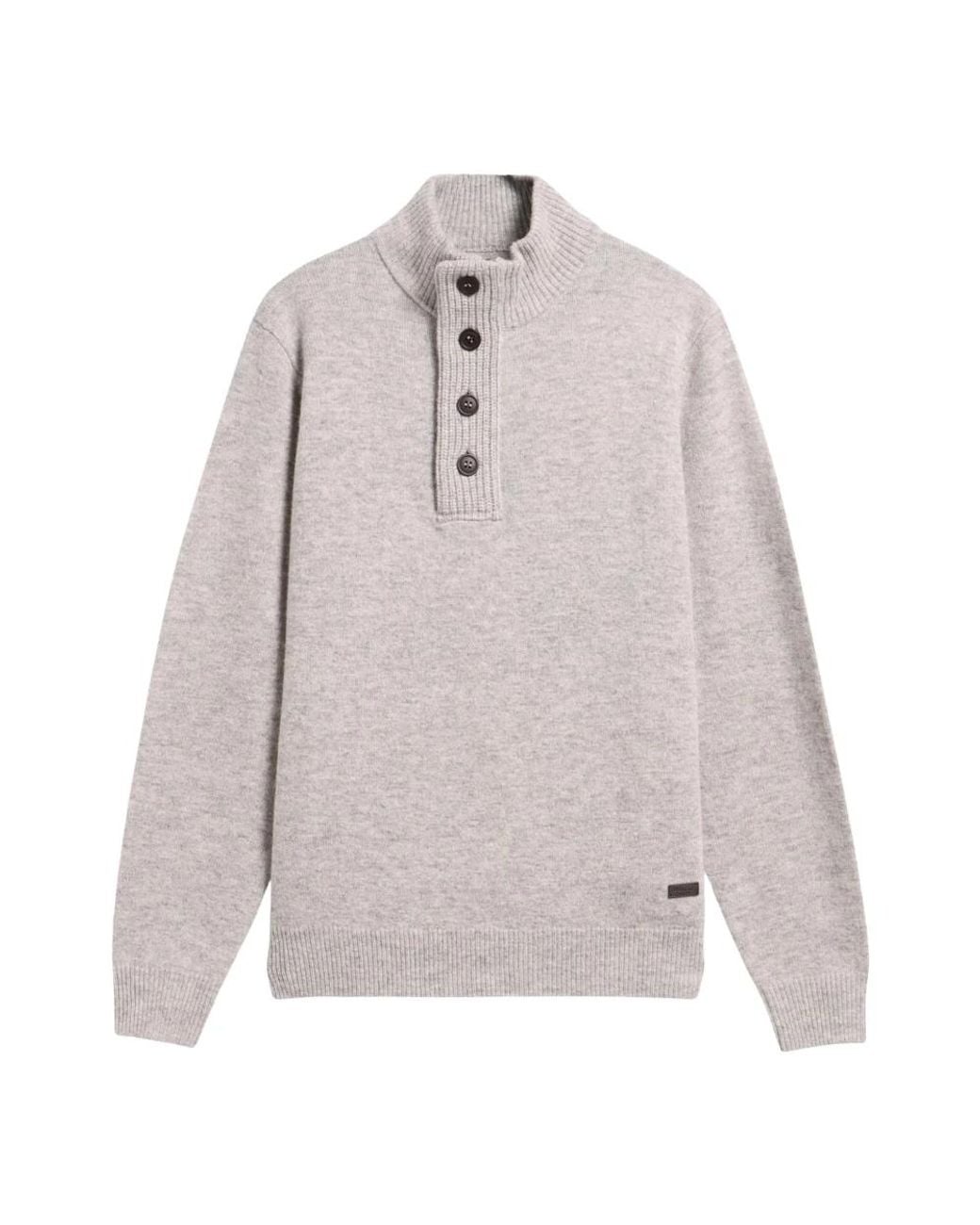 Barbour Patch Half Zip Pullover in Gray für Herren