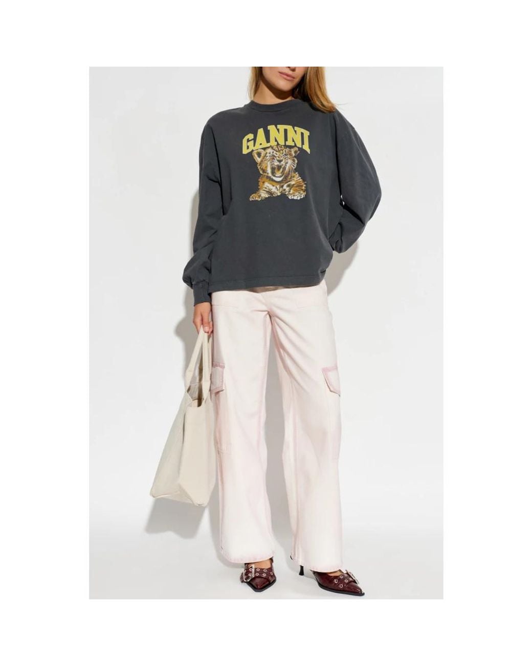 Ganni Gray Sweatshirts