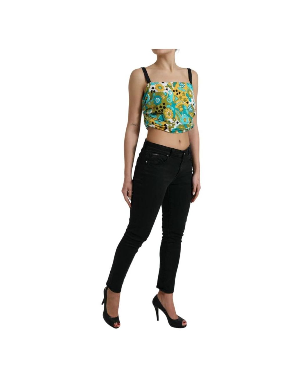Dolce & Gabbana Green Sleeveless Tops