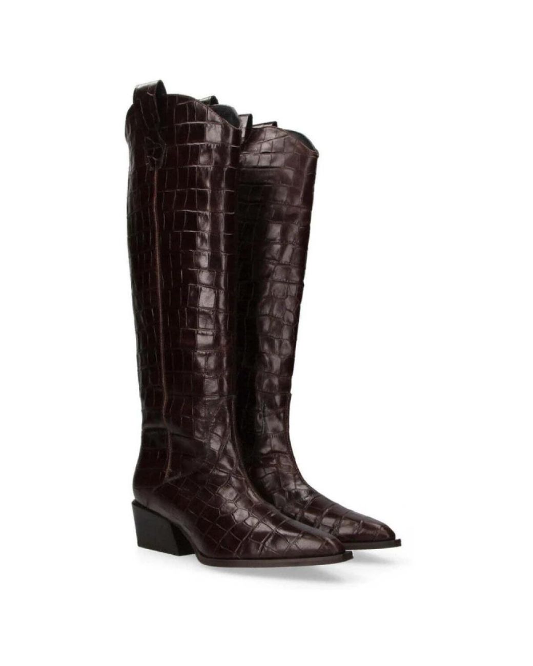 Poeve Brown Cowboy & Biker Boots