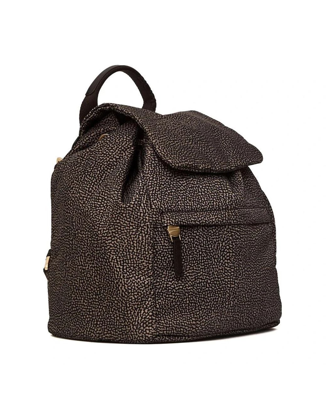 Borbonese Black B-Club Rucksack