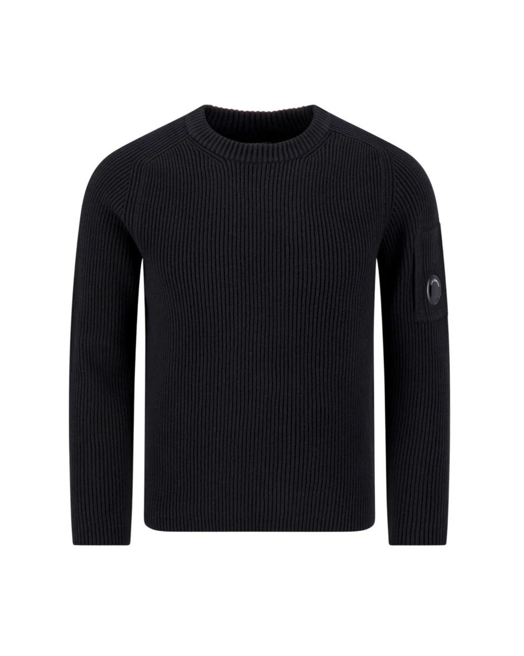 C P Company Black Round-Neck Knitwear for men
