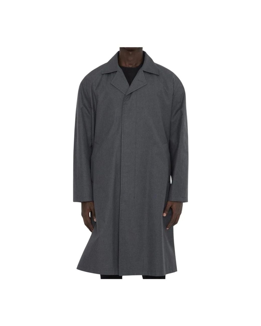 Dior Gray Single-Breasted Coats for men