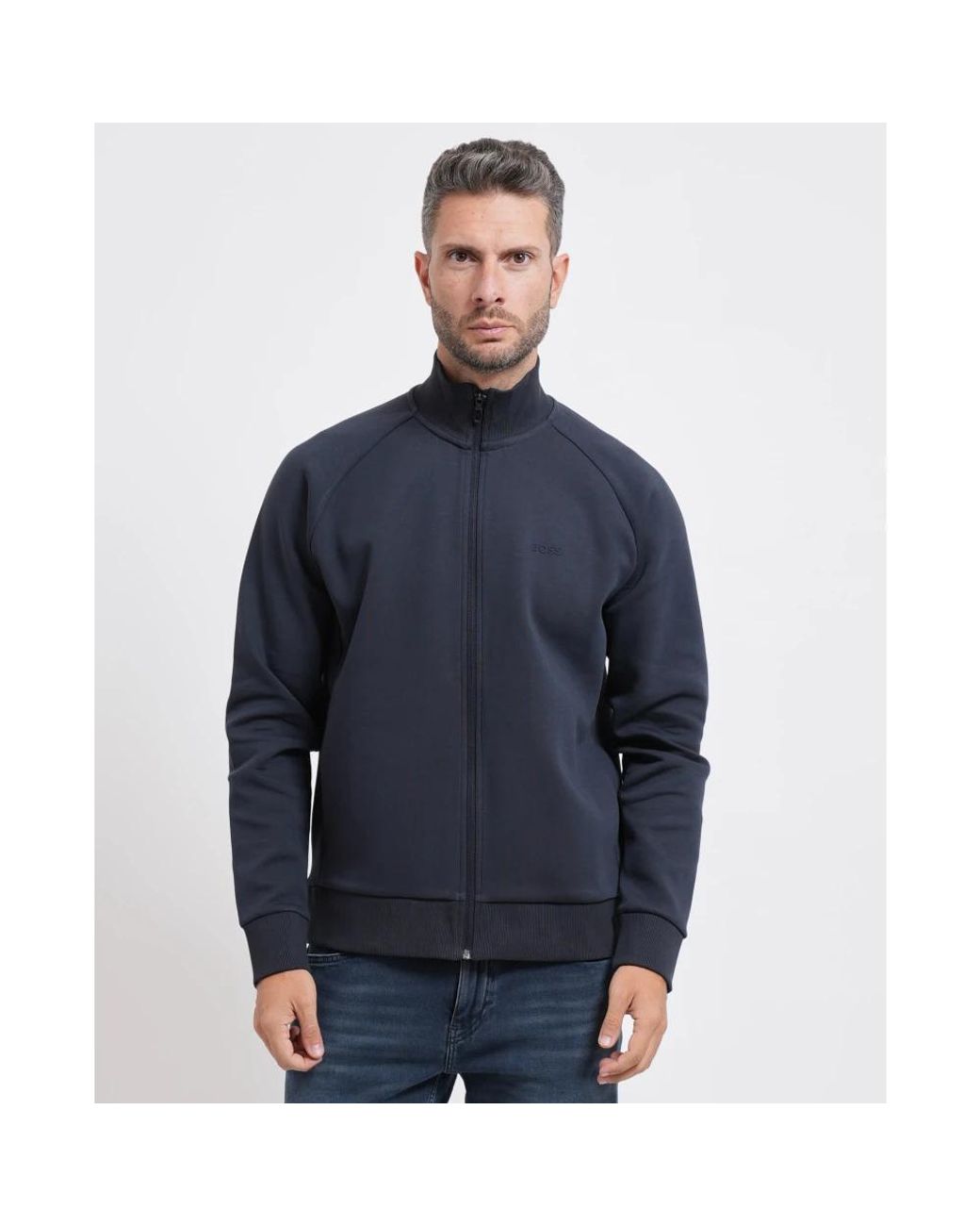 Boss Blue Zip-Throughs for men