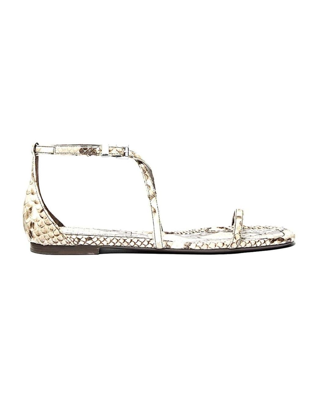 Michael Kors White Flat Sandals
