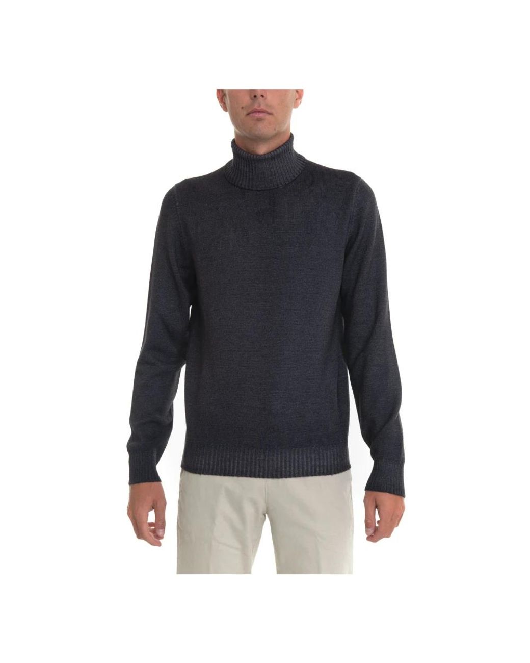 Gran Sasso Blue Turtlenecks for men