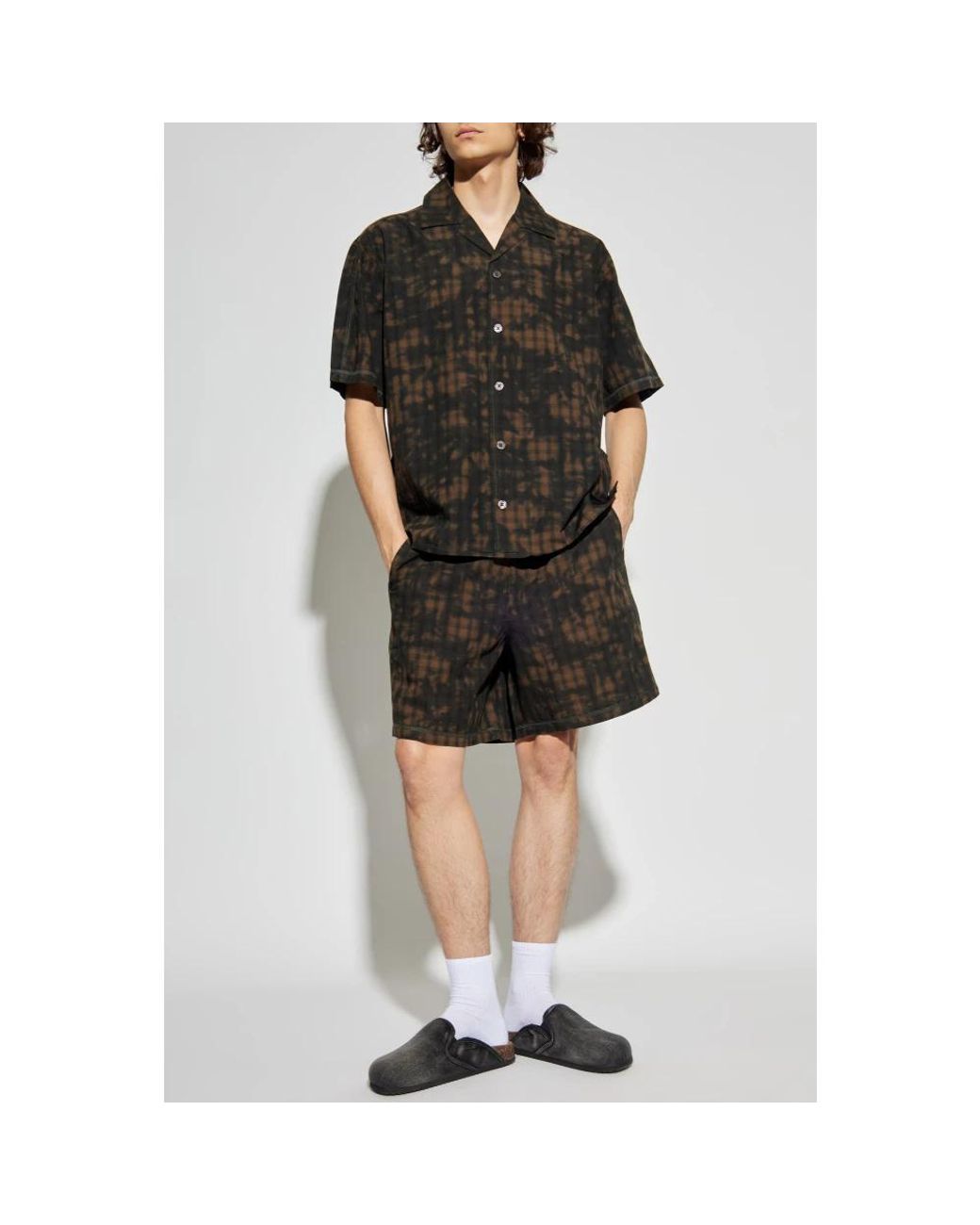 DIESEL Nachtkleding ,Bruin ,Tweed Tweedelige Pyjama Set-Horien-Utlt in het Black voor heren