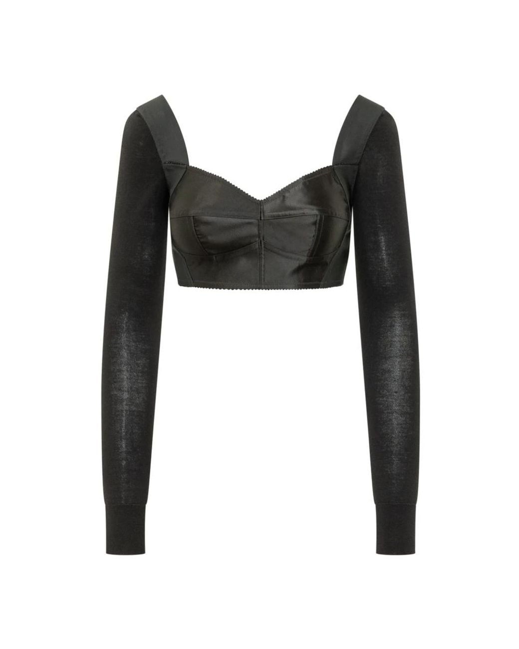 Dolce & Gabbana Black Long Sleeve T-Shirts