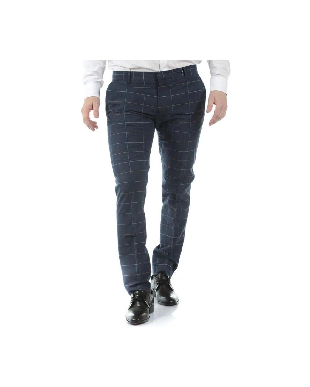 Daniele Alessandrini Blue Slim-Fit Trousers for men