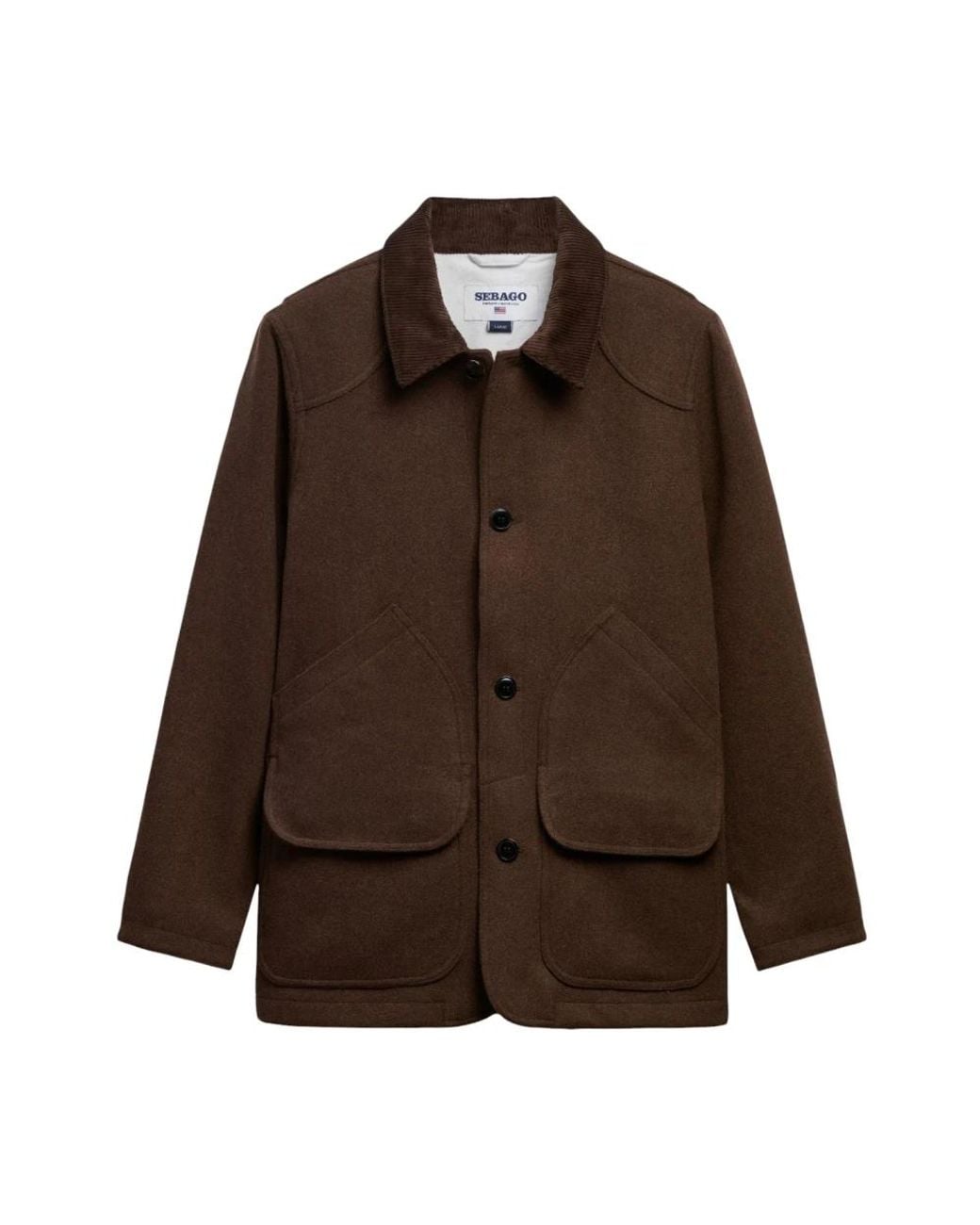 Sebago Brown Single-Breasted Coats for men
