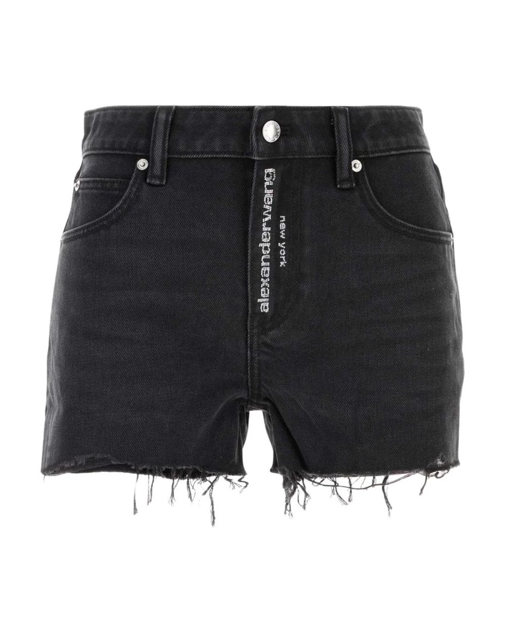 Alexander Wang Black Denim Shorts