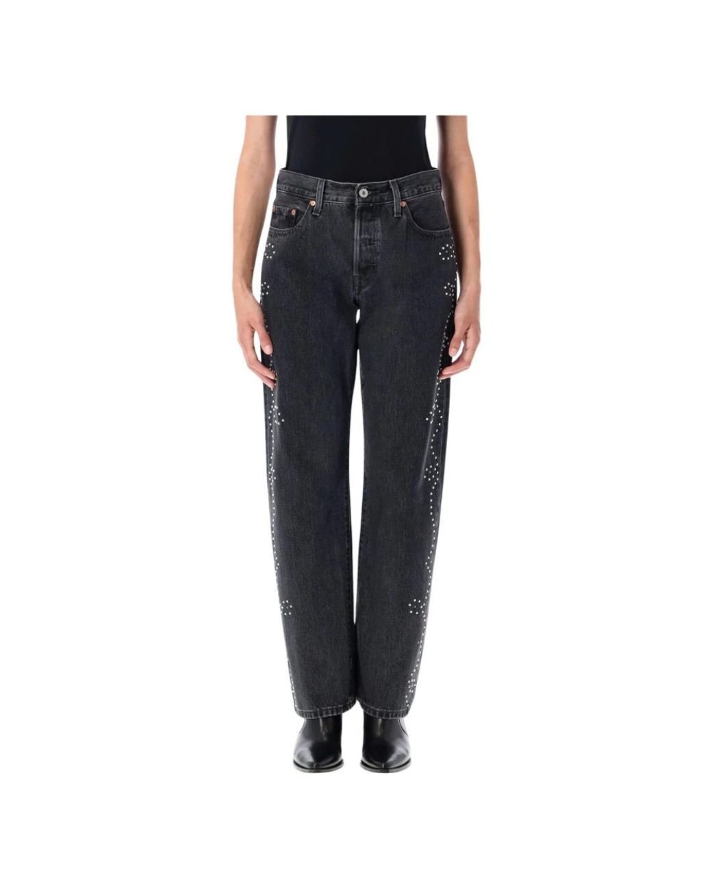 Levi's Black Straight Jeans