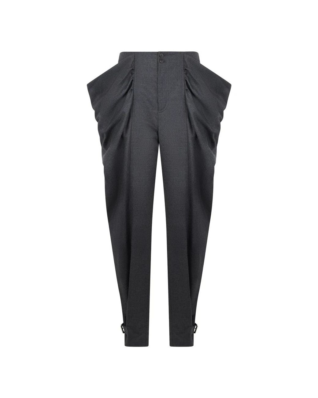 Alberta Ferretti Gray Tapered Trousers