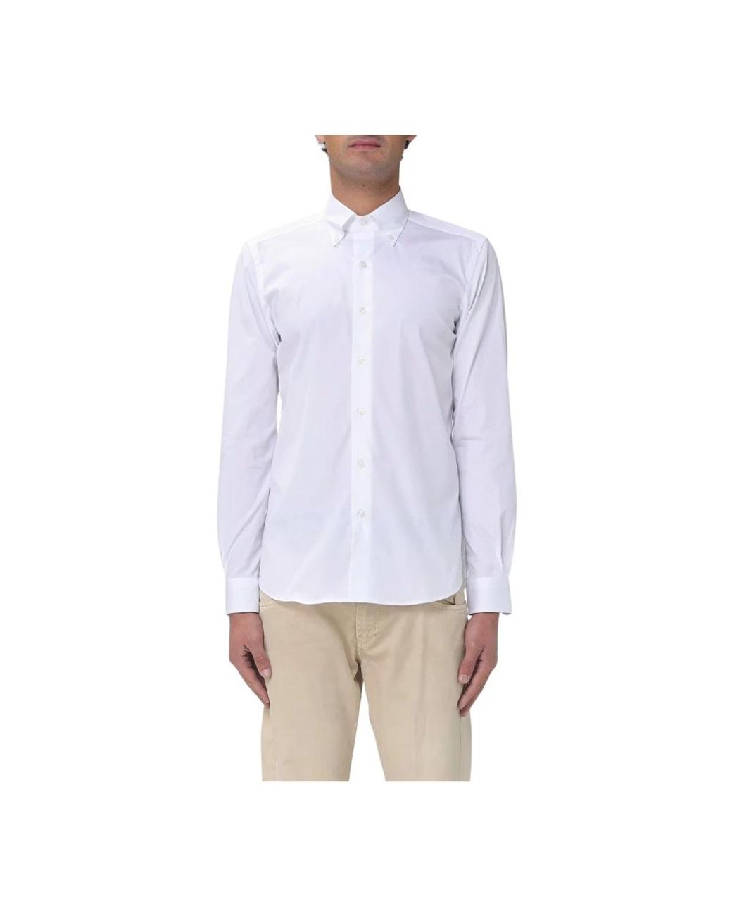 Fay White Casual Shirts for men