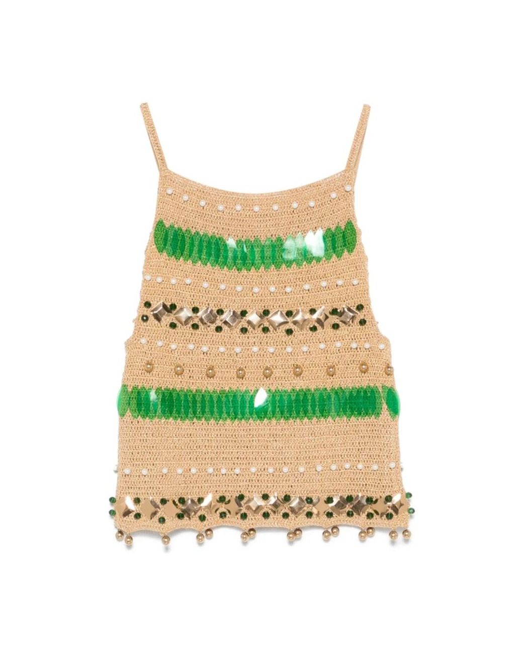 Bode Green Sleeveless Tops