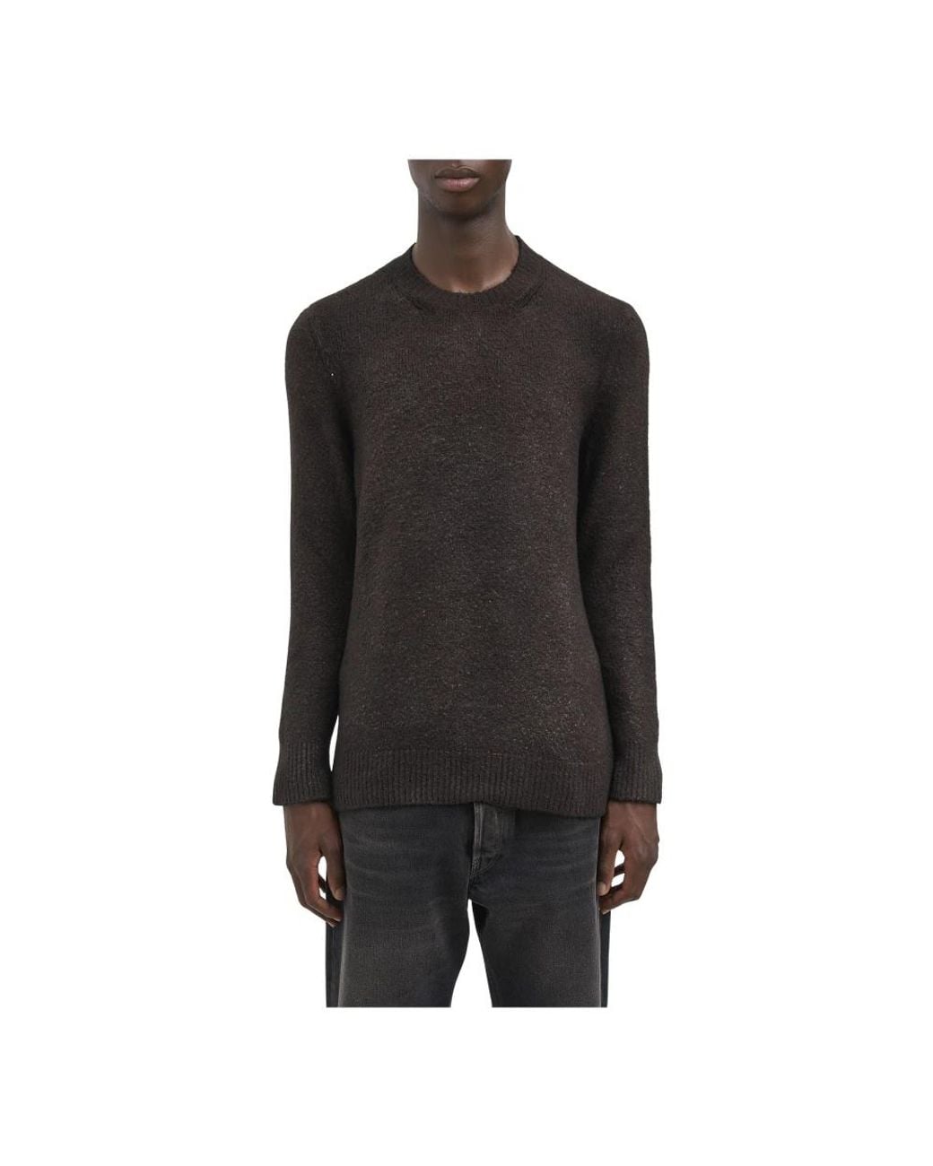 Avant Toi Black Round-Neck Knitwear for men
