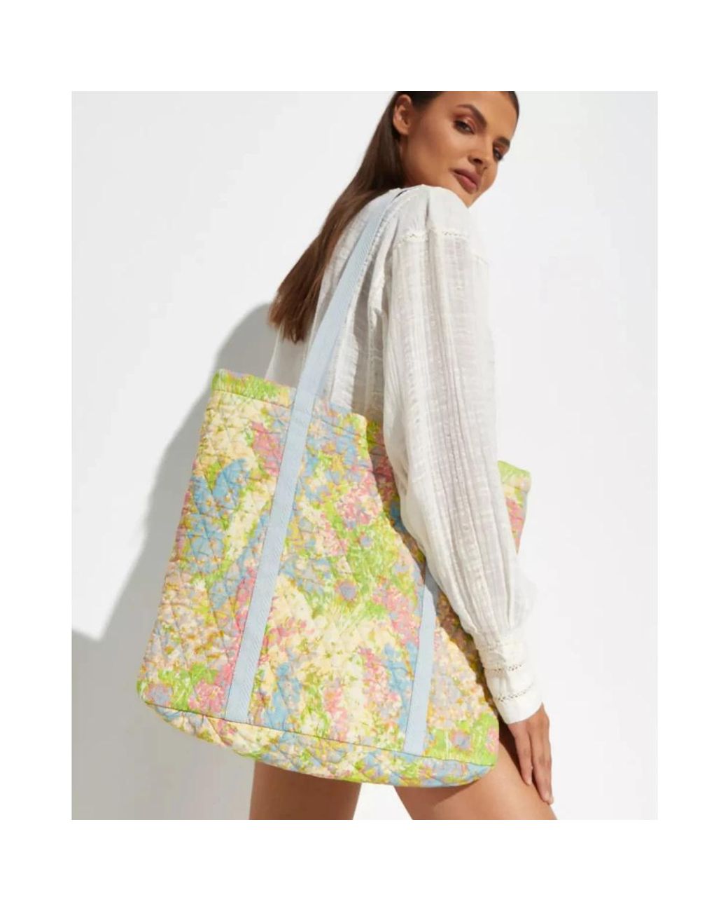LoveShackFancy Yellow Shopping Bags