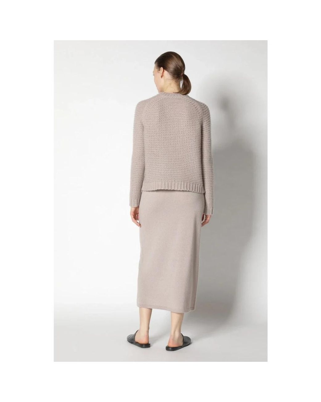 SMINFINITY Gray Flauschiger Crew-Pullover