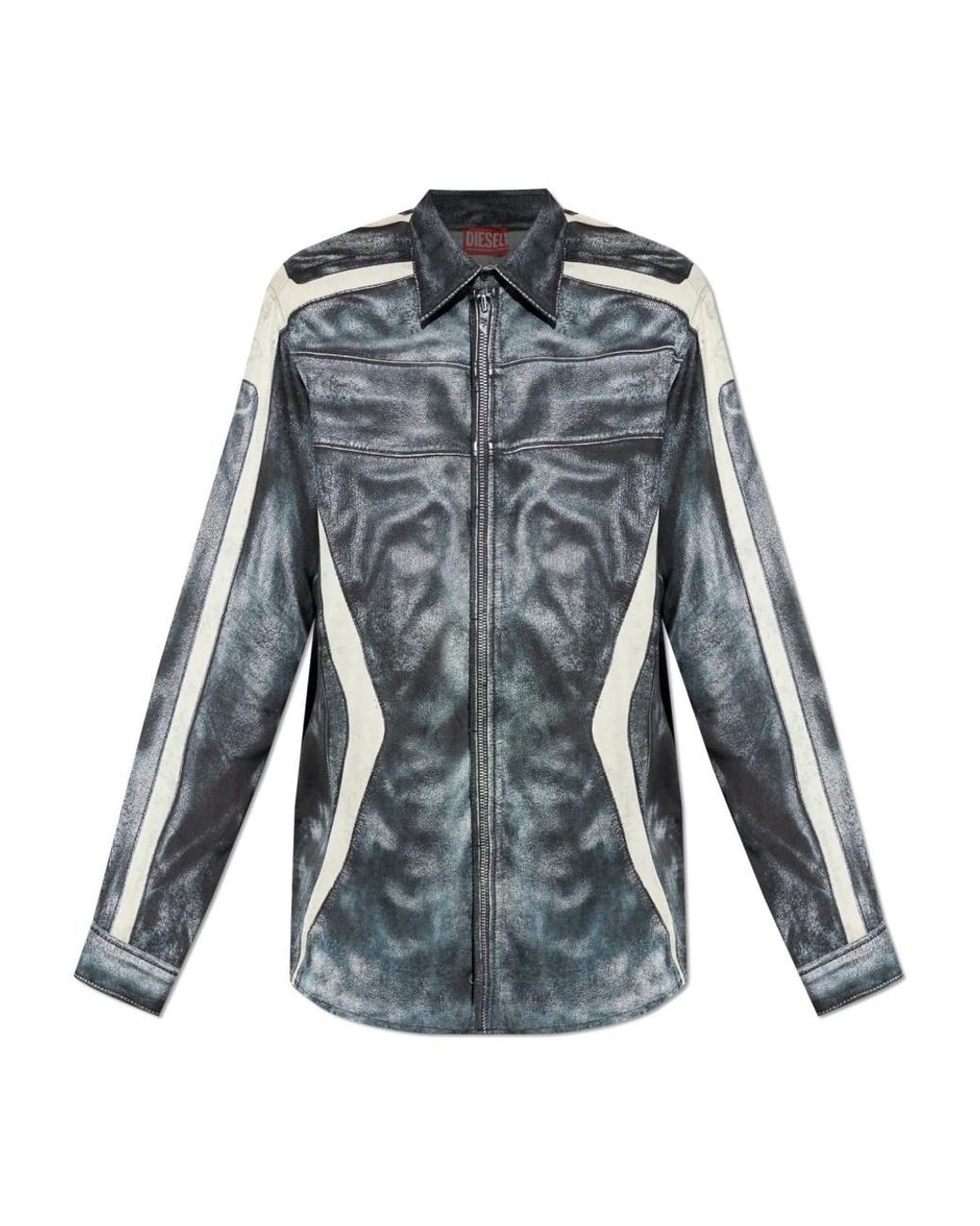 DIESEL Blue Casual Shirts for men