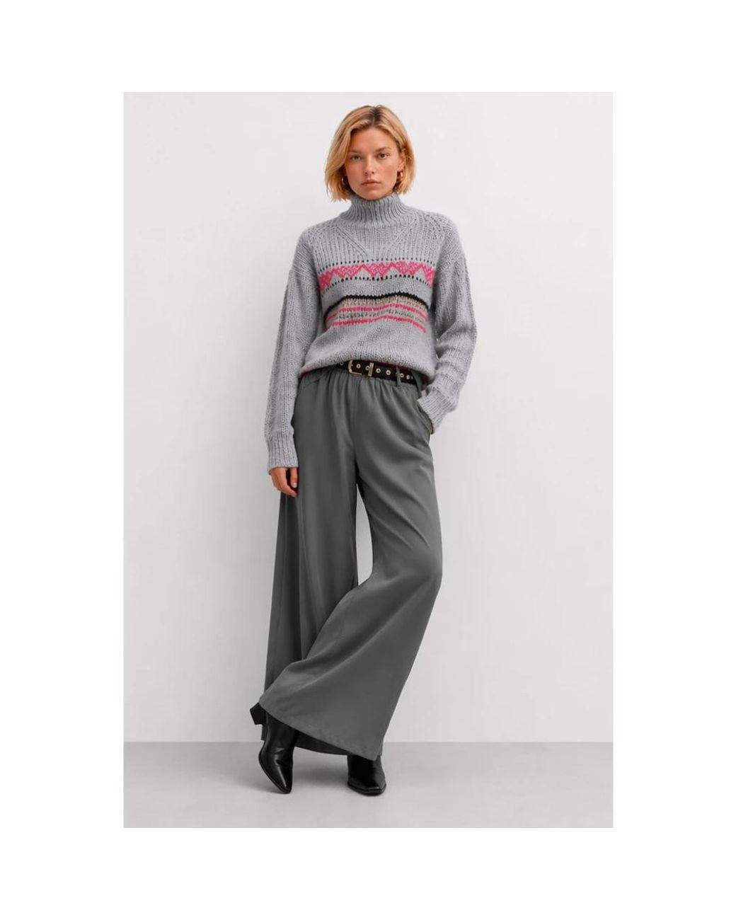 Kocca Gray Wide Trousers