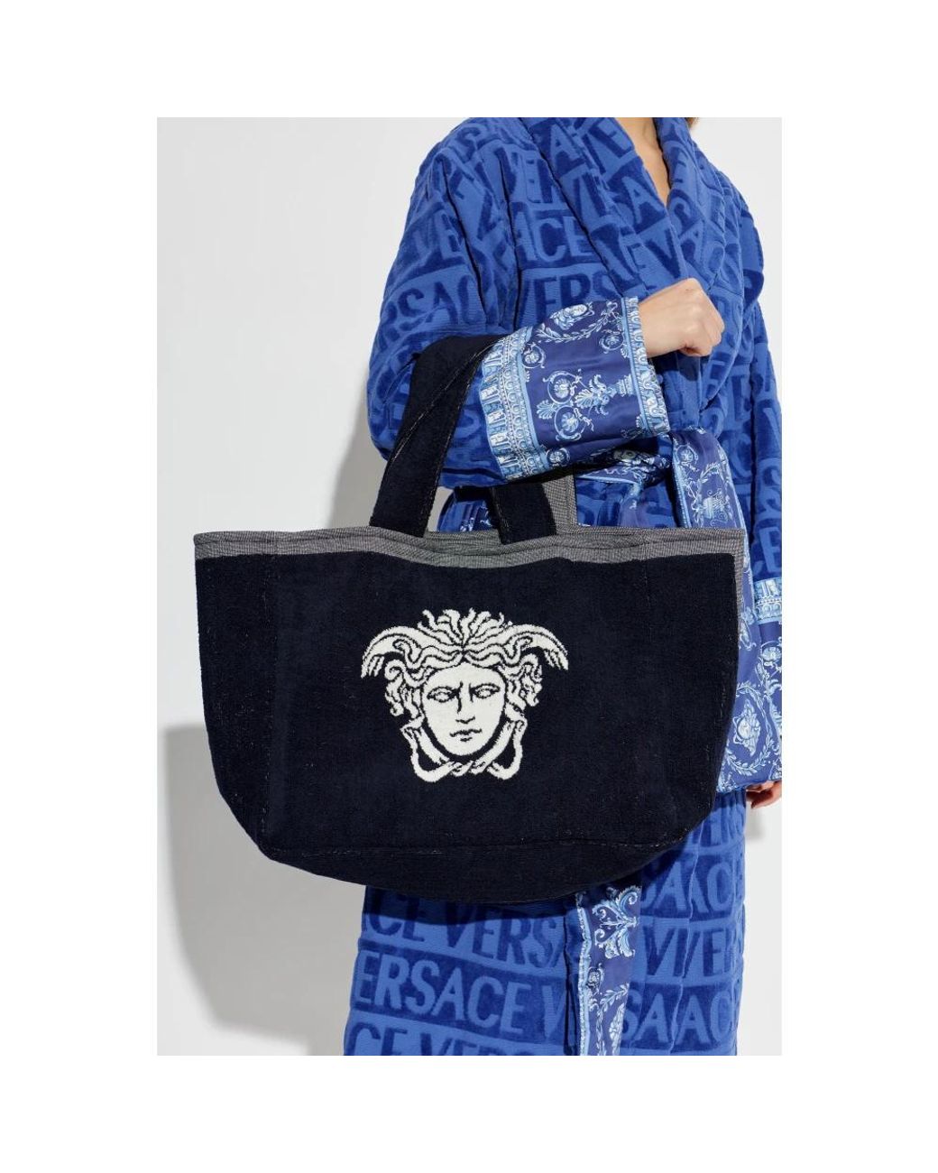 Tote Bags di Versace in Black