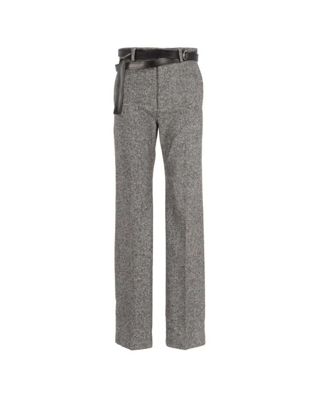 MM6 by Maison Margiela Gray Straight Trousers