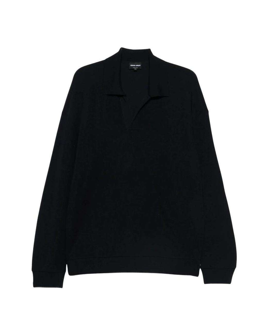 Giorgio Armani Black Polo Shirts for men