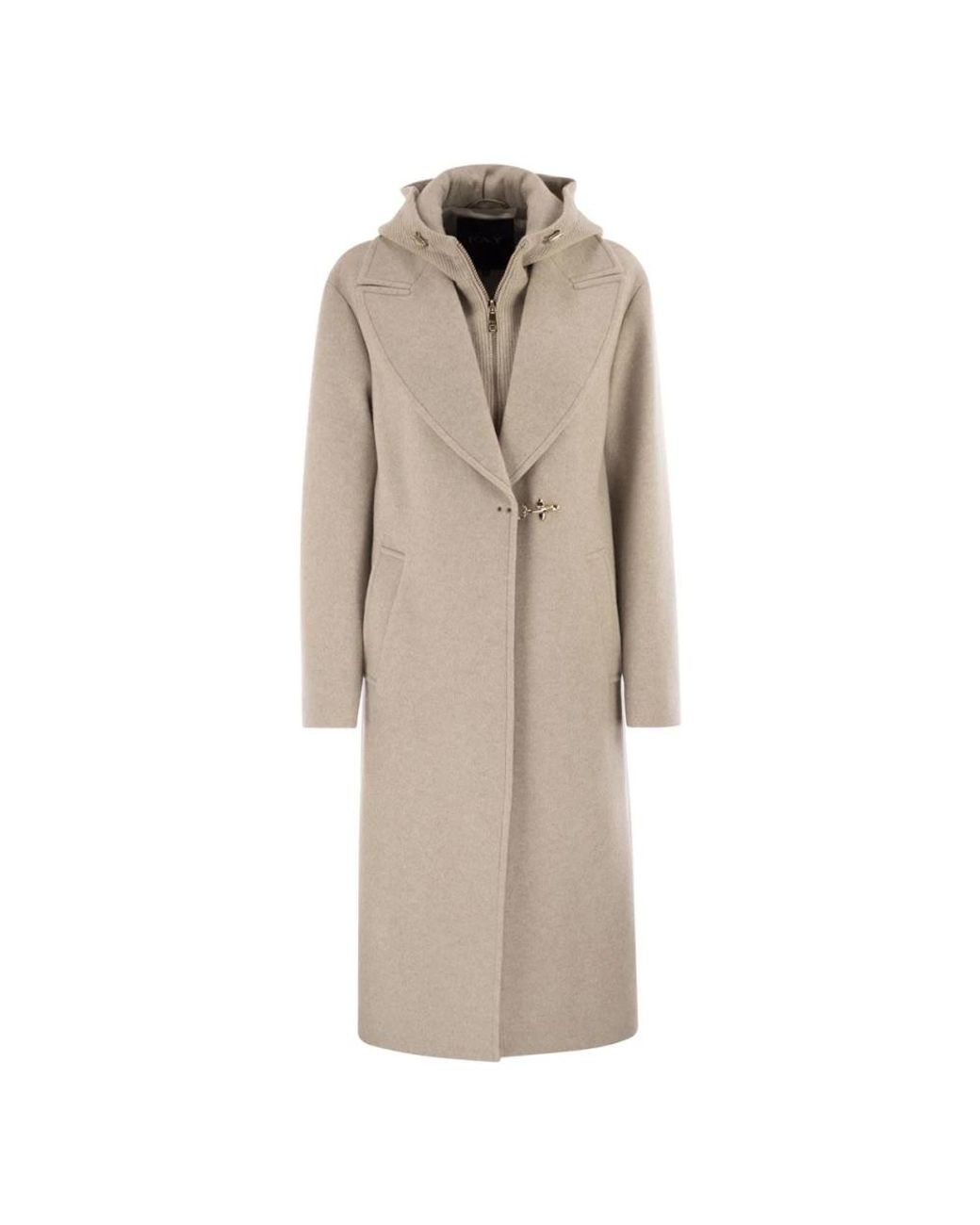 Fay Natural Single-Breasted Coats