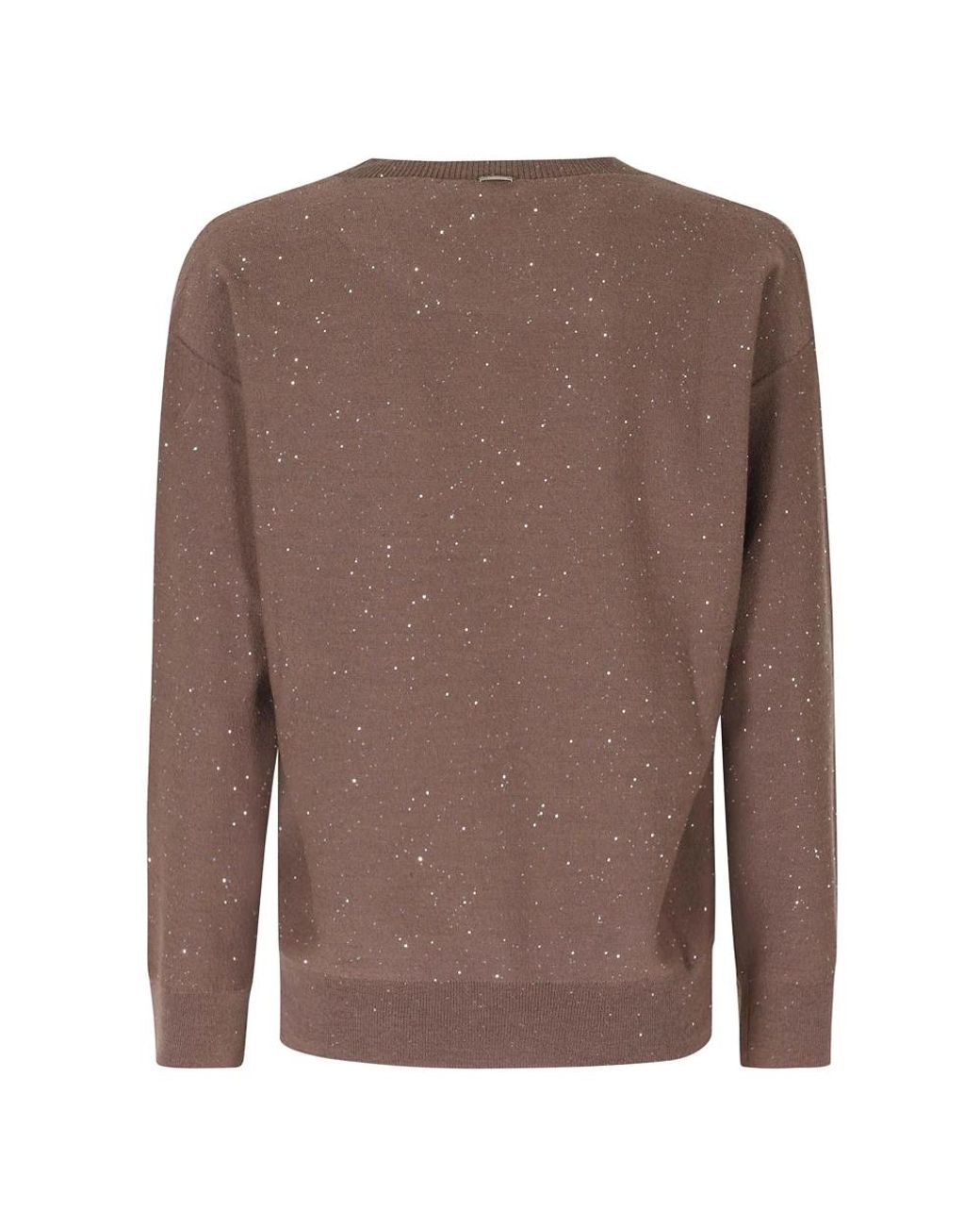 Herno Brown V-Neck Knitwear