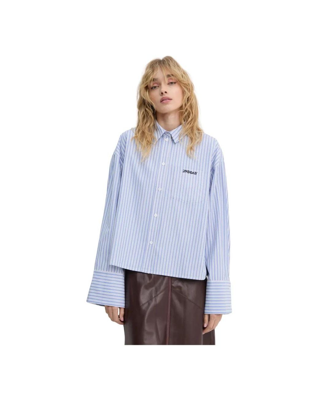 2nd Day Claras Shirt in het Blue