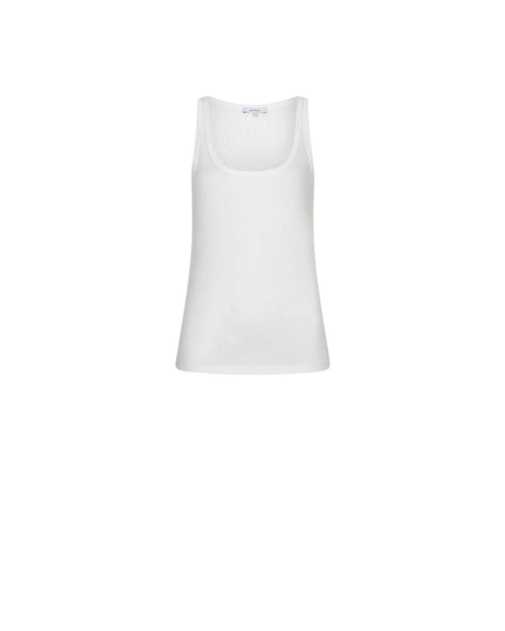 Dante 6 White Sleeveless Tops